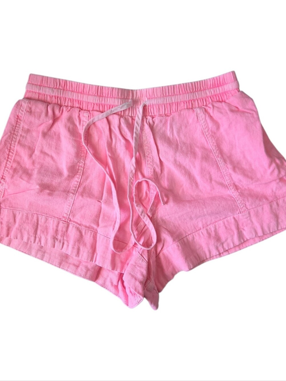 Universal Thread Women's Pink Linen Blend Drawstring Shorts XS Like New